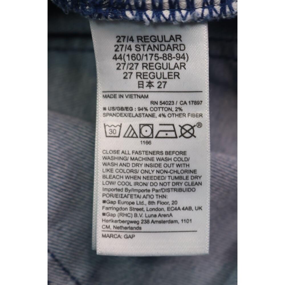 Gap Classic Straight Mid-Rise Women's Jeans - Size 28/4R - Color Blue - Picture 15 of 16